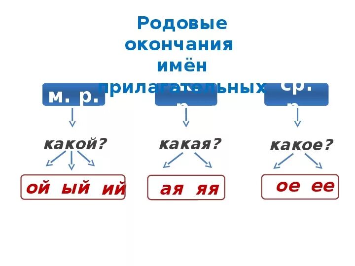 Признаки окончания родов. Родовые окончания прила. Родовые окончания имен прилагательных. Что такое родовое окончание. Родовые окончания прилагательных 3 класс.