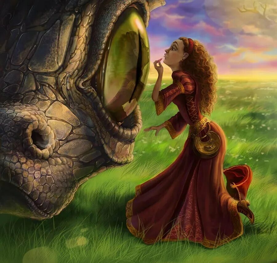 Отданная дракону сбежавшая. Принцесса и дракон. Драка принцесс. Девочка и дракон.