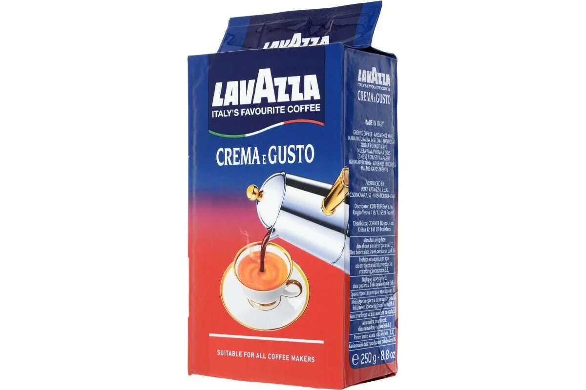 Кофе молотый lavazza crema e gusto. Кофе Лавацца крем густо молотый 250г. Лавацца крема 250гр. Кофе молотый Lavazza crema e gusto 250 гр в/у. Lavazza crema e gusto кофе молотый 250 г.