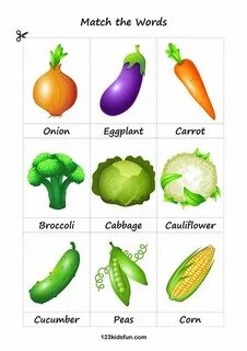 Vegetables flashcards
