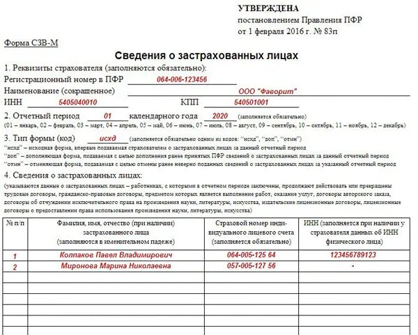 Пенсионный фонд рф постановление. СЗВ-М 2021 новая форма. Отчет в ПФР по форме СЗВ-М. Сведения о застрахованных лицах (СЗВ-М) за последний отчетный период. Сведения о застрахованном лице форма.