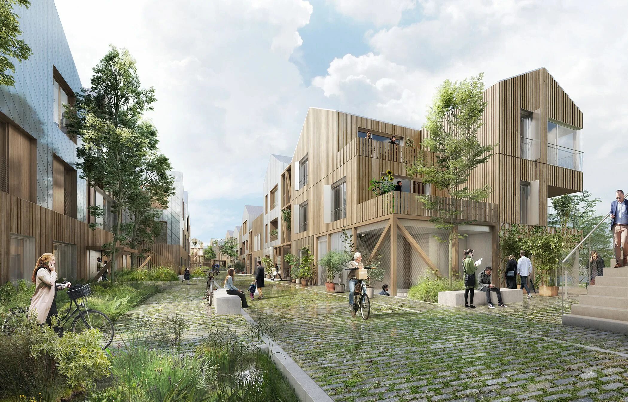Vue projects. Здание квартала «clouth quartier». townhouse architecture project. vue project architecture. vindmøllebakken housing.