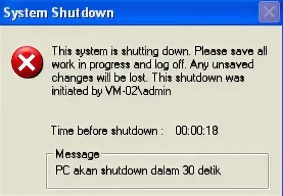System shutting down. System shutdown.