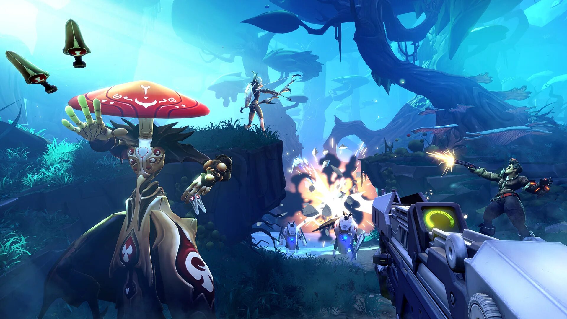 Новые игры с графикой. Батлборн игра. Battleborn ps4. Кельвин Battleborn. Мультяшная Графика в играх.