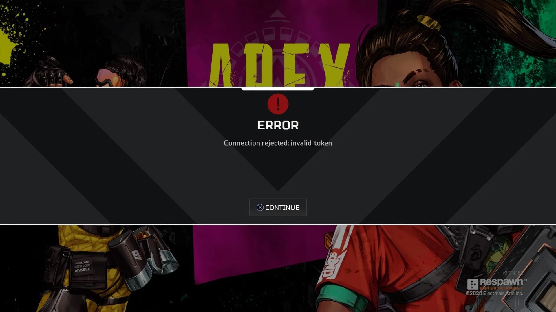 Token error