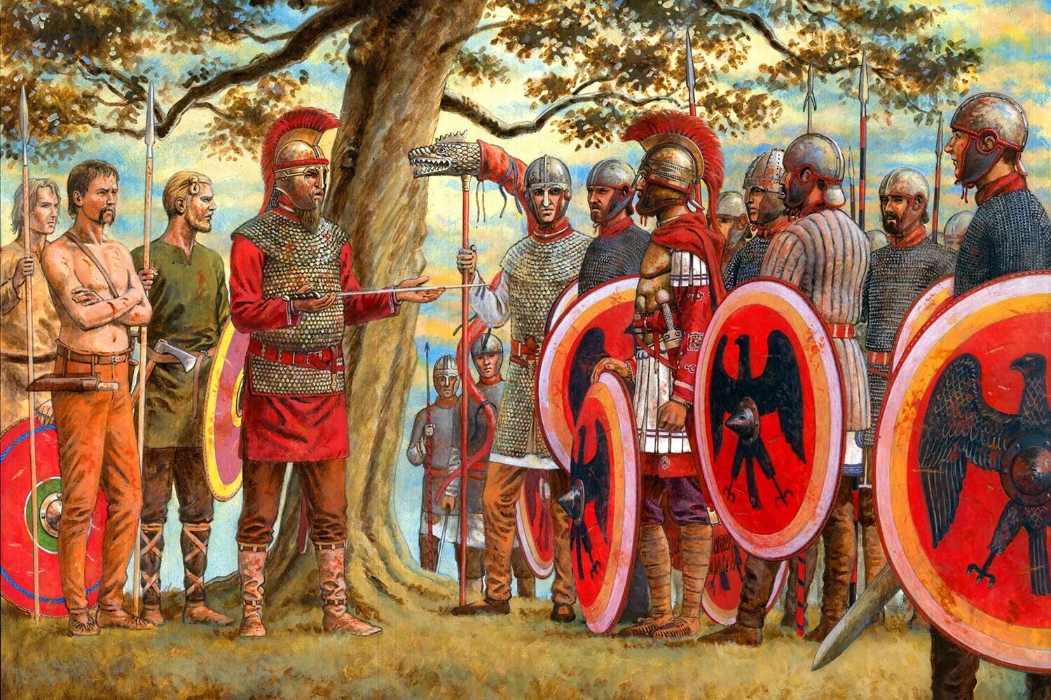 Римская армия в 1 веке. Поздняя Римская Империя легионеры арт. Битва при Аргенторате 357. Римский Легион картина.