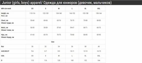 Размер унисекс