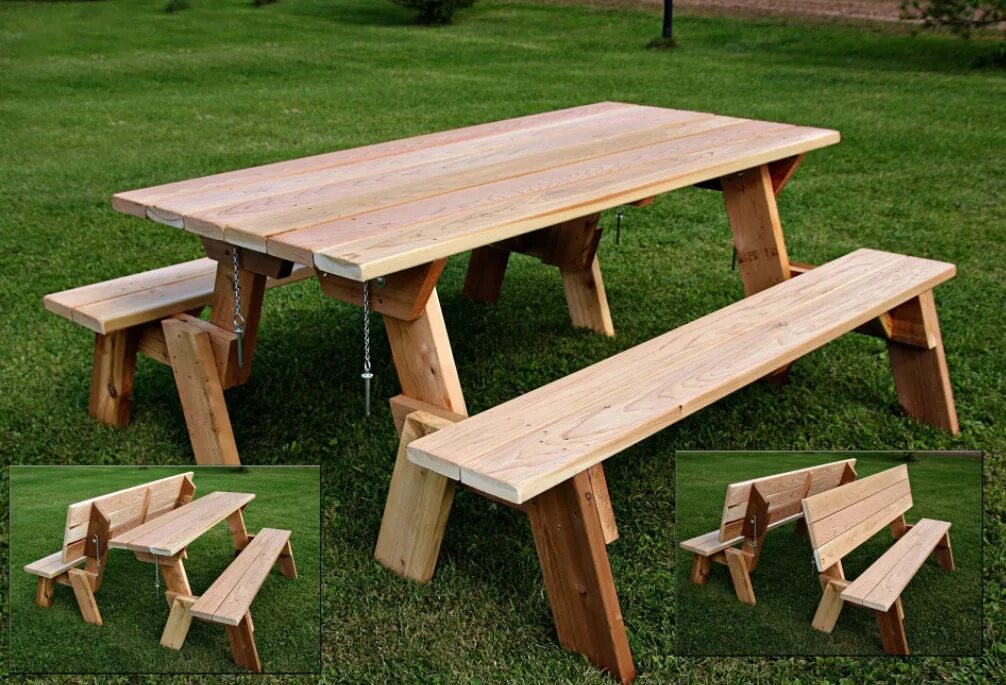 Уличный стол своими руками из дерева. Скамья трансформер Мебельторг. Стол деревянный. Дачный столик. Стол с лавками для дачи.