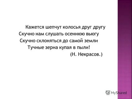 Кажется шепчут колосья