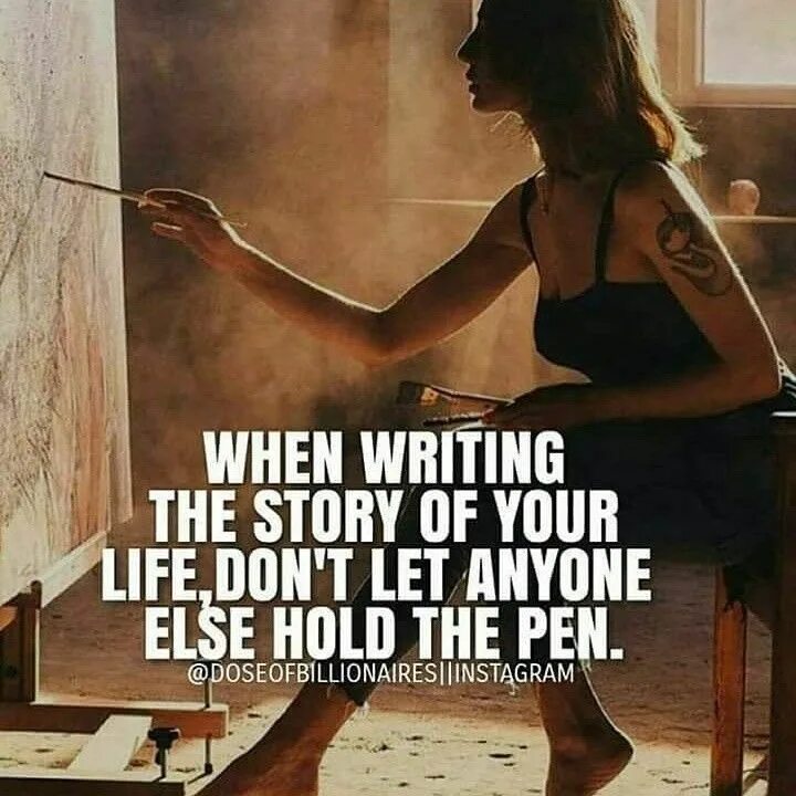 When we write. When we write