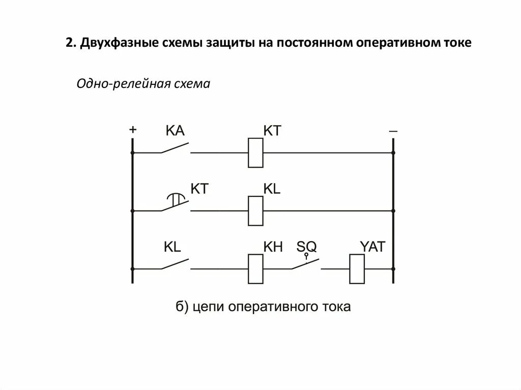 Схема защита цепи. Схема релейной защиты постоянного тока. Схемы цепей оперативного тока релейной защиты. Принципиальная схема релейной защиты тупиковой линии. Двухфазная трехрелейная схема.