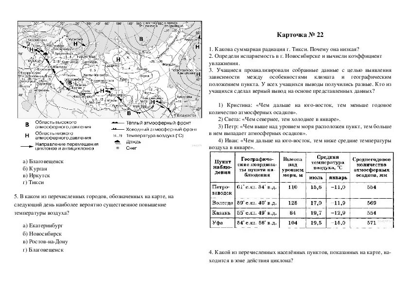 Определение по картам закономерностей распределения основных. Тикси Суммарная радиация. Таблица определить по климатическим картам суммарную радиацию. География 8 класс практическая работа определение суммарной.