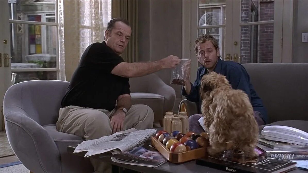 Брюссельский гриффон джек николсон. Джек николсон собака фильм. Джек николсон собака фильм. Лучше не бывает фильм 1997. Джек николсон 1997.