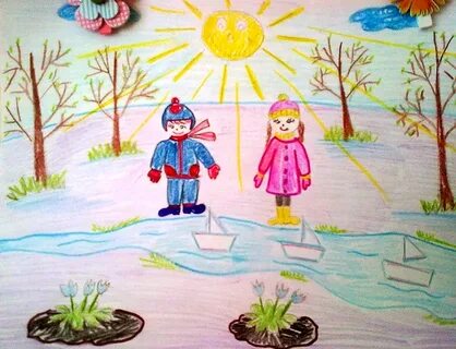 Весенний рисунок 2 класс окружающий мир