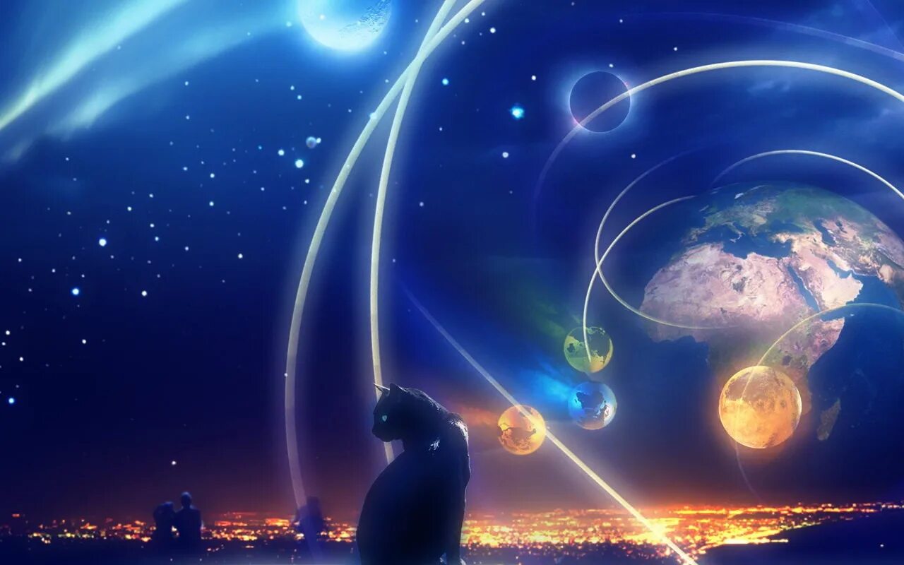 Давай думать о нашей планете. Космическая тема. Удивительный космос. Фантазия на тему космос. Космические коты.