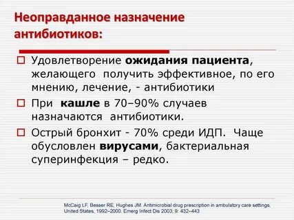 Назначили антибиотики без анализов