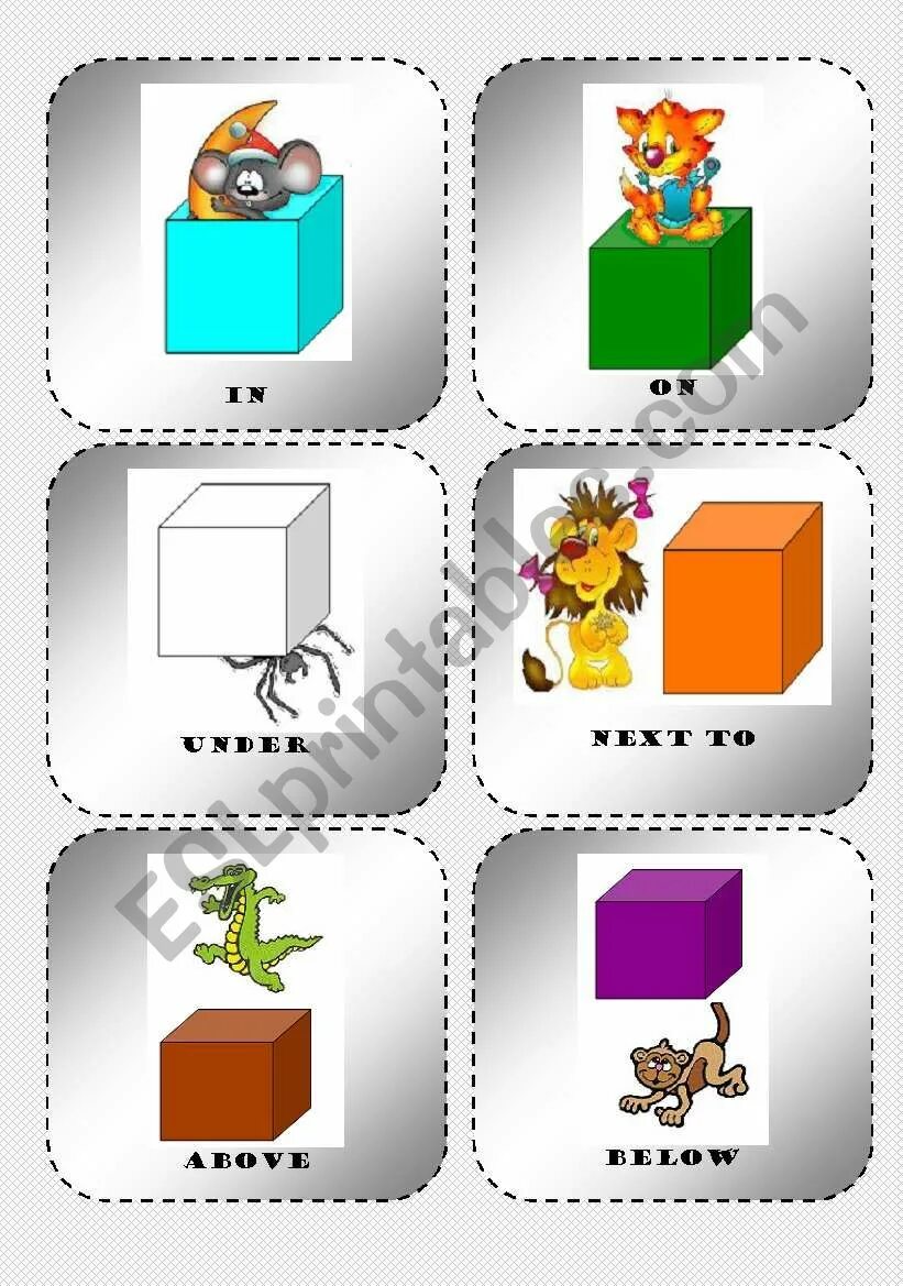 Prepositions flashcards. Prepositions of place flashcards. prepositions flashcards for kids. prepositions of place flashcards games for kids.