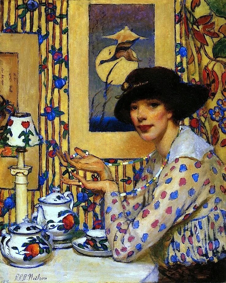 Картины художников чаепитие. Художник Raymond Perry Rodgers Neilson. Raymond Perry Rodgers Neilson (1881 – 1964). Художник Raymond Neilson 1881-1964.