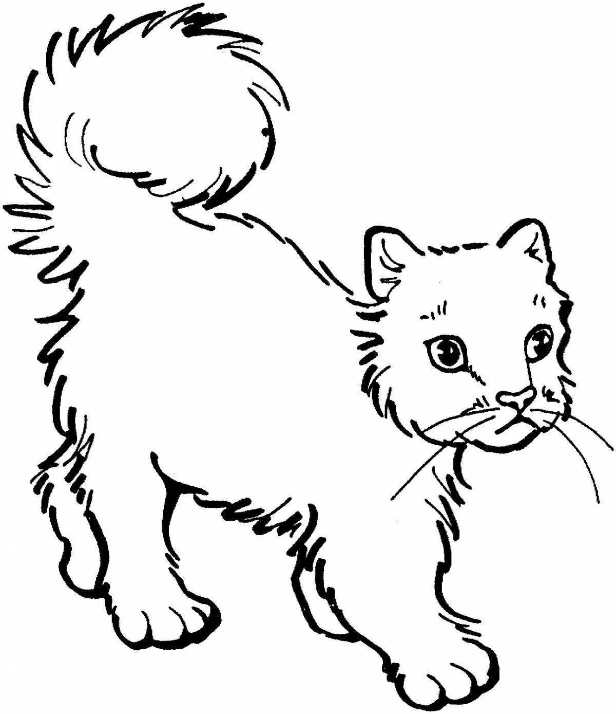Распечатать котика и собачку