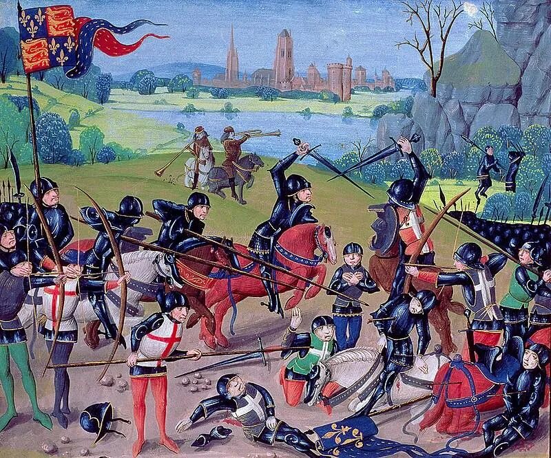 Картинка столетней войны. Битва при Азенкуре 1415. Сражение при Азенкуре 1415.