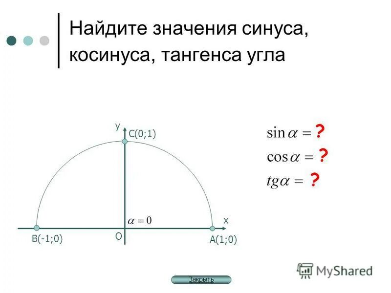 Как найти любой синус. Синус косинус. найти значение синуса.