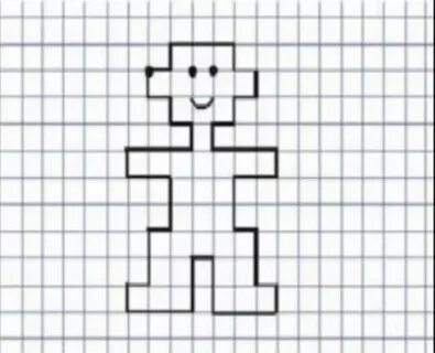 Рисунок по клеточкам легкий простой