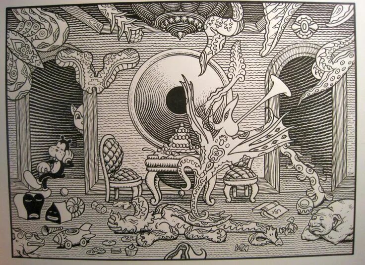 Art jim. Джим вудринг. jim woodring картины. художник ламарш джим рисунки.