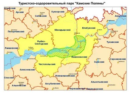 Расстояние камские поляны