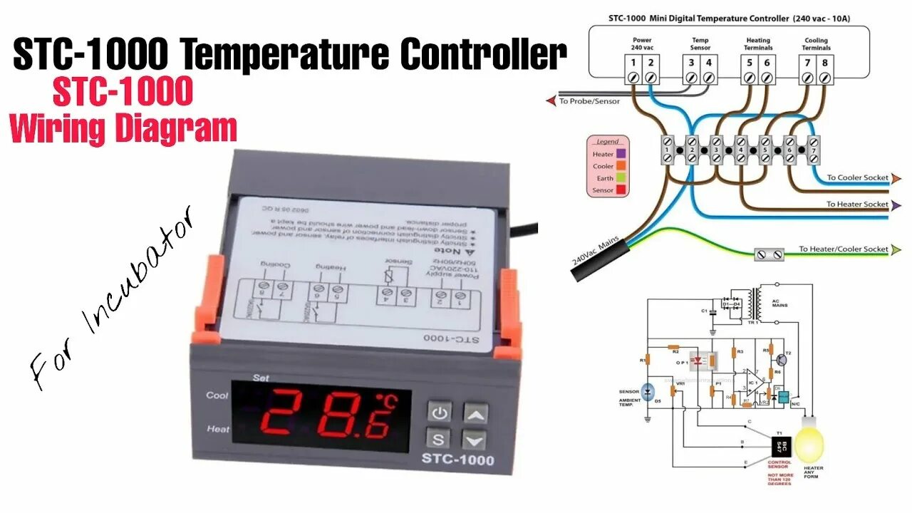 Контроллер для холодильного оборудования STC 1000. Схема контроллер температуры STC-1000. Термостат STC 1000 схема. Схема подключения контроллера температуры STC-1000. Stc 1000 подключение