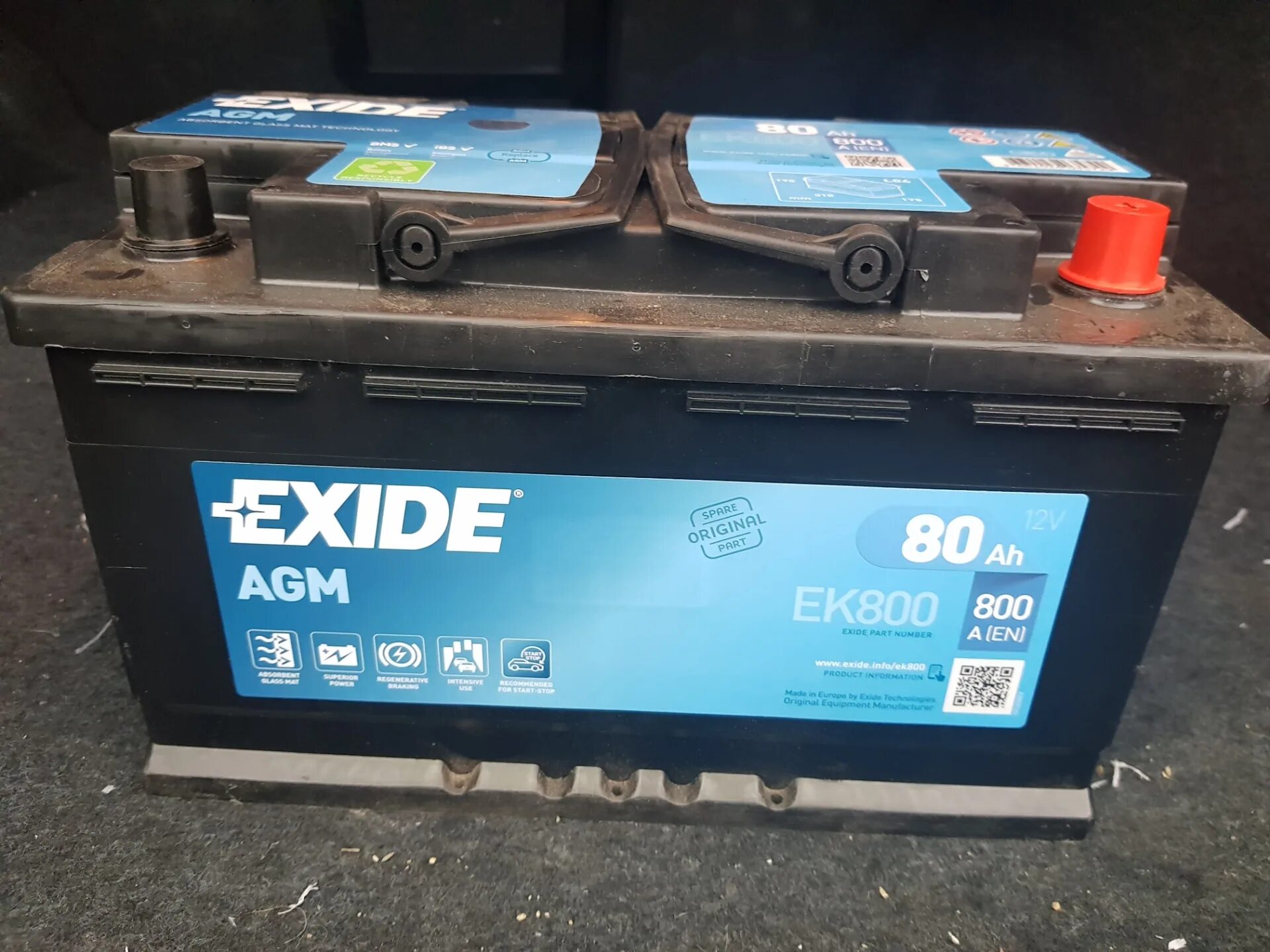 Купить аккумулятор 800. Exide ek800 AGM. Exide ek800 Mercedes. Exide ek800 газоотвод.