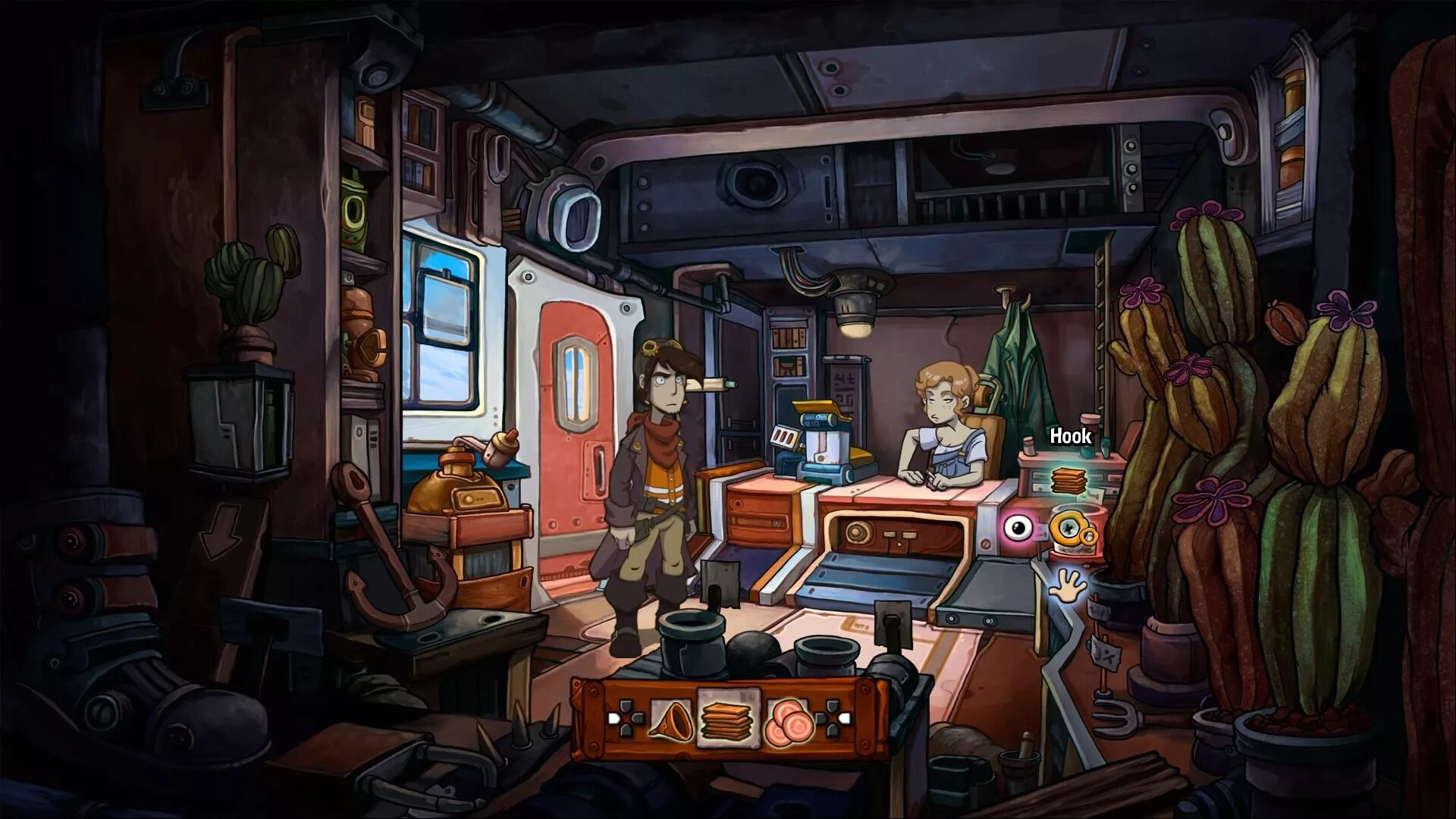 Депония Тони арт. Deponia: the complete Journey. Deponia каюта. Deponia 3 темная комната.