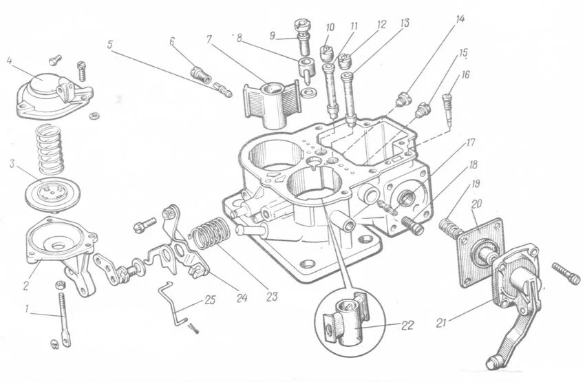 Детали карбюратора. Карбюратор Москвич 2140 схема. Схема карбюратора Москвич 2141. Карбюратор Москвич 2140 ускорительный насос. Карбюратор Москвич 412 схема.