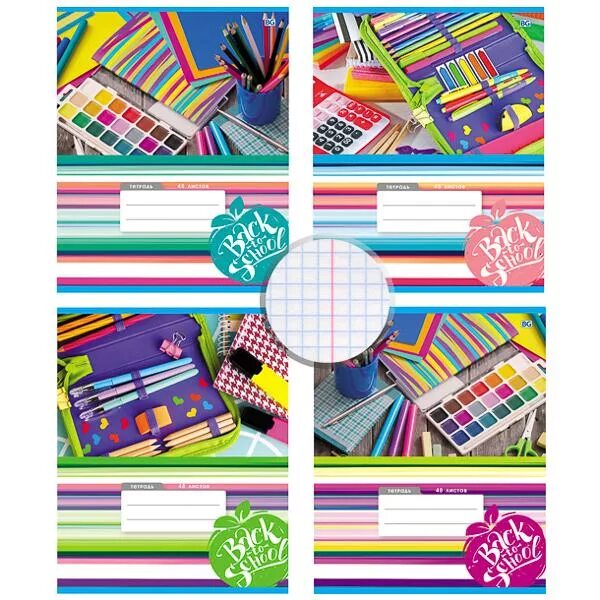 Для девочек". , линия artspace "микс. Тетрадь хатбер 48л ассорти кл. (линия) биджи super mix-20 8551. 1 тетрадь 48 листов.