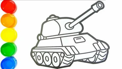 Как нарисовать танк ребенку 6