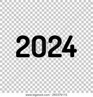 Нарисовать надпись 2024 год