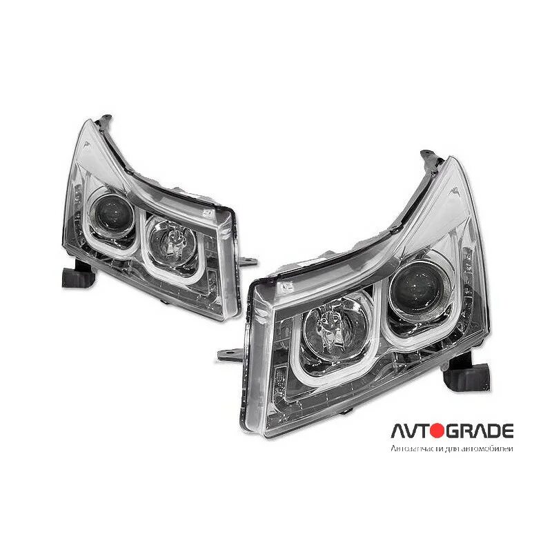 Тюнинг линзованных фар. Gm555-b9wh0-bh. eagle eyes gm095-0000r. gm555-b9wh0-b2h. фары chevrolet cruze.