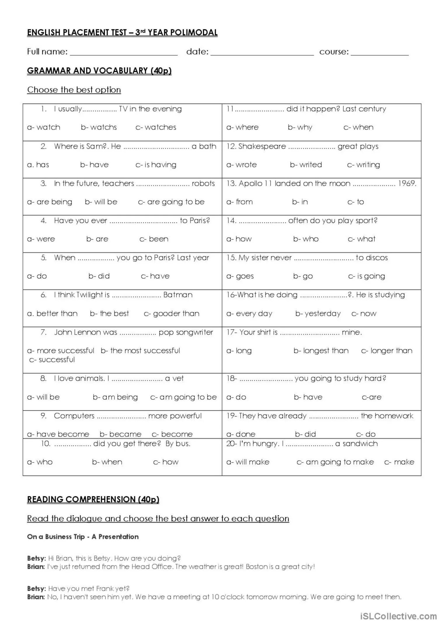 Gateway to the world placement test. English test. placement test. placement test for beginners. english level test pdf intermediate.