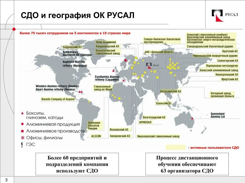 Крупнейшее производство алюминия в россии. Карта алюминиевых заводов РУСАЛ. Заводы РУСАЛА В России на карте. Схема производства алюминия РУСАЛ. Алюминиевые заводы России на карте РУСАЛ.