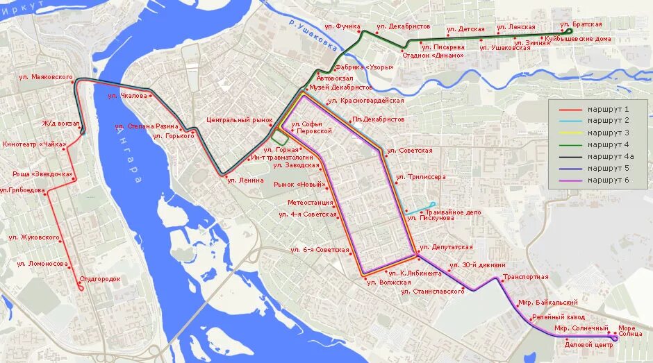 Схема движения трамваев Иркутск. Маршрут трамваев Иркутск схема движения. Схема трамвайных маршрутов Иркутска. Схема маршрутов трамвая города Иркутска. Доехать до жд вокзала иркутск