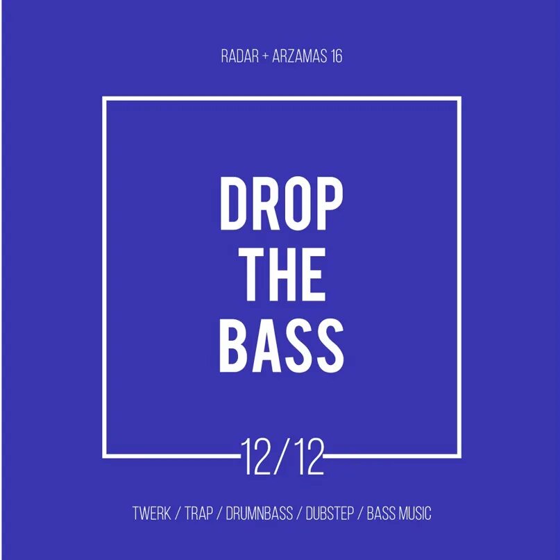 Drop the load. Don t drop the bass.
