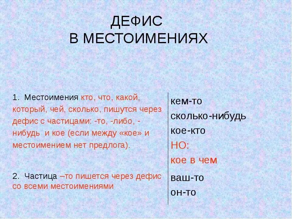 Слово через это местоимение. Дефис в местоимениях. Дефис в неопределенных местоимениях. Дефис в написании местоимений. Местоимения через Дефи.