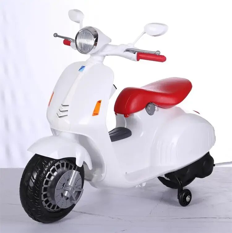 Мопед белый. Веспа мотороллер детский. Детский электромотоцикл Vespa 12v. Скутер Vespa Pro 2000w 35ah электрический. Электромотороллер детский Kreiss Vespa.