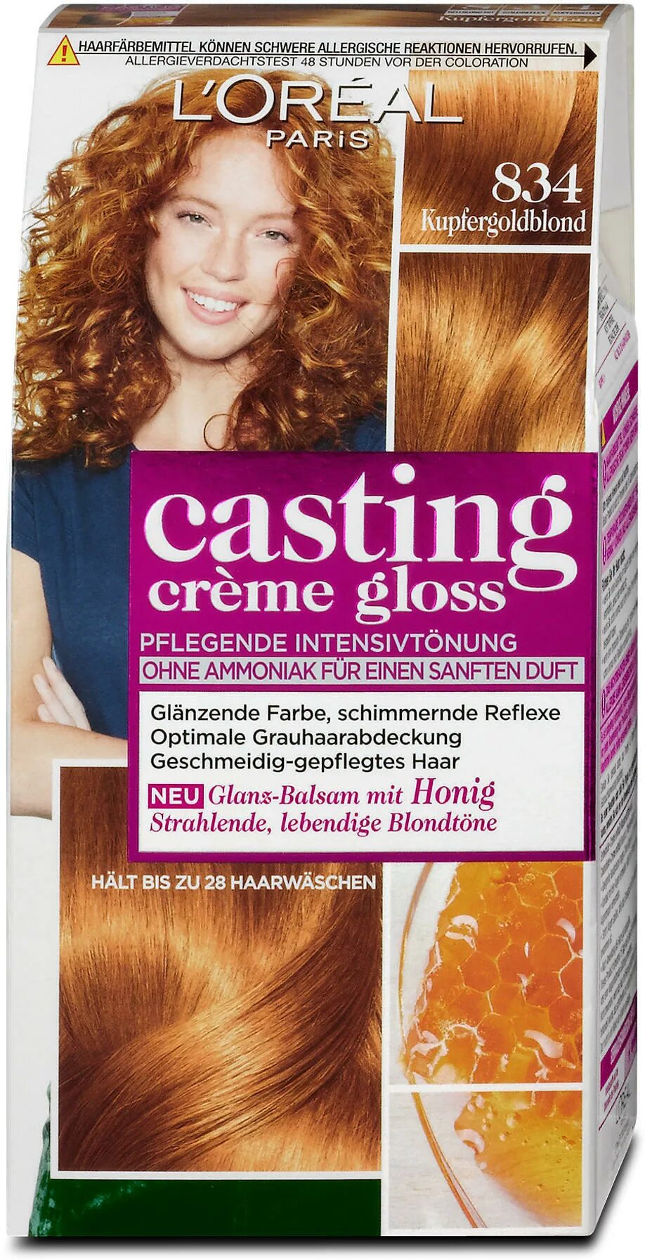 Краска для волос Garnier Color naturals creme - "Оттенок Карамель 6.34 неизменно