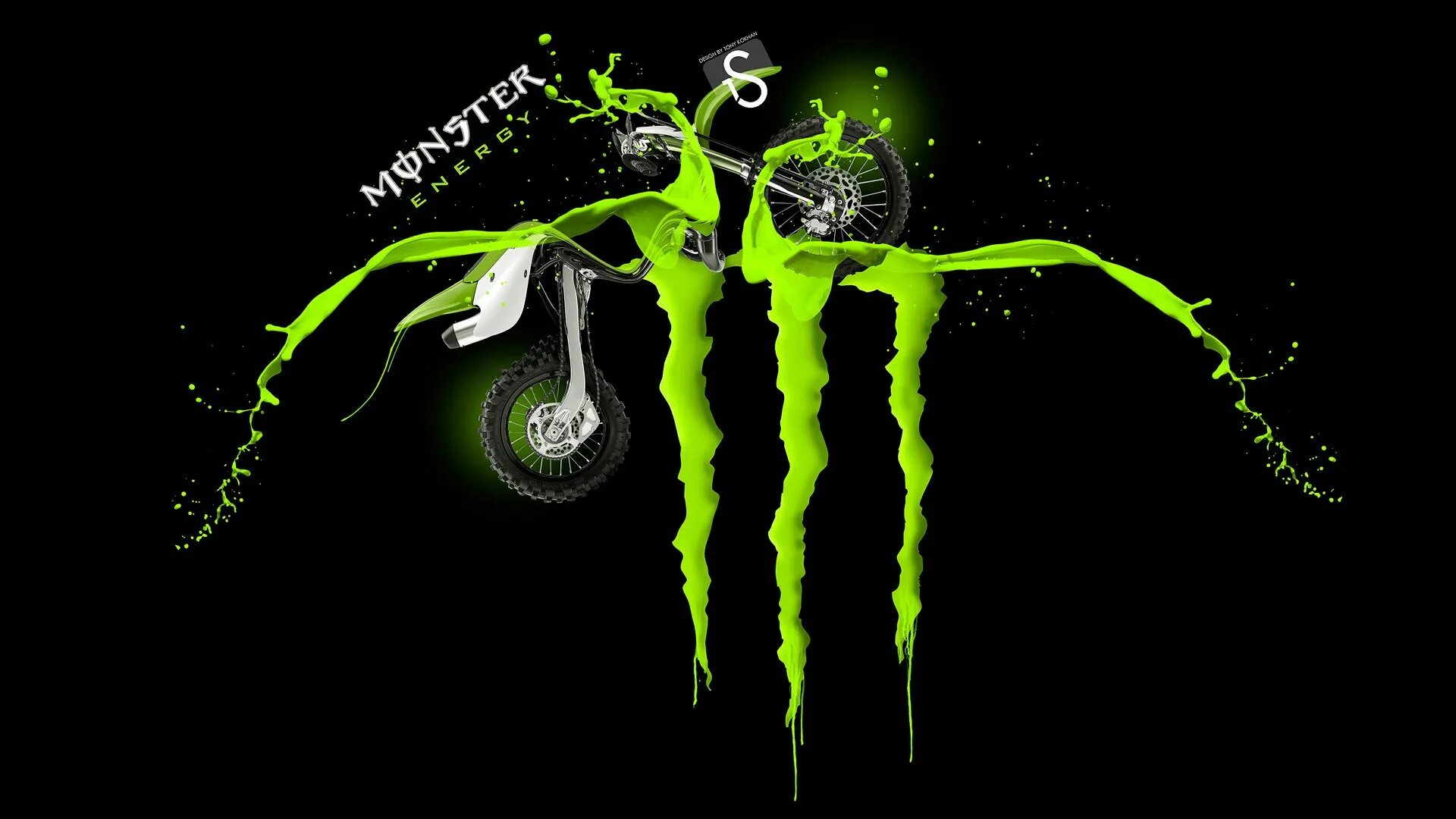 Три зеленых полосы. Монстер Энерджи даунхилл. Картинки Monster Energy. Monster Energy обои. Обои монстера.