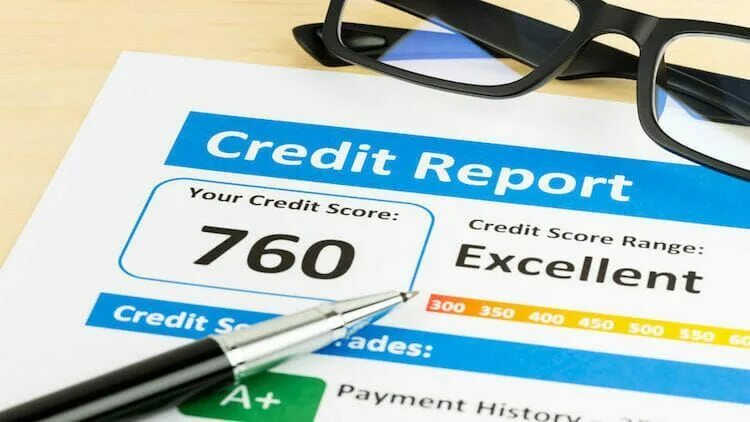 Credit none. Credit report. credit score report. credit report with excellent credit score. 3 credit scores.