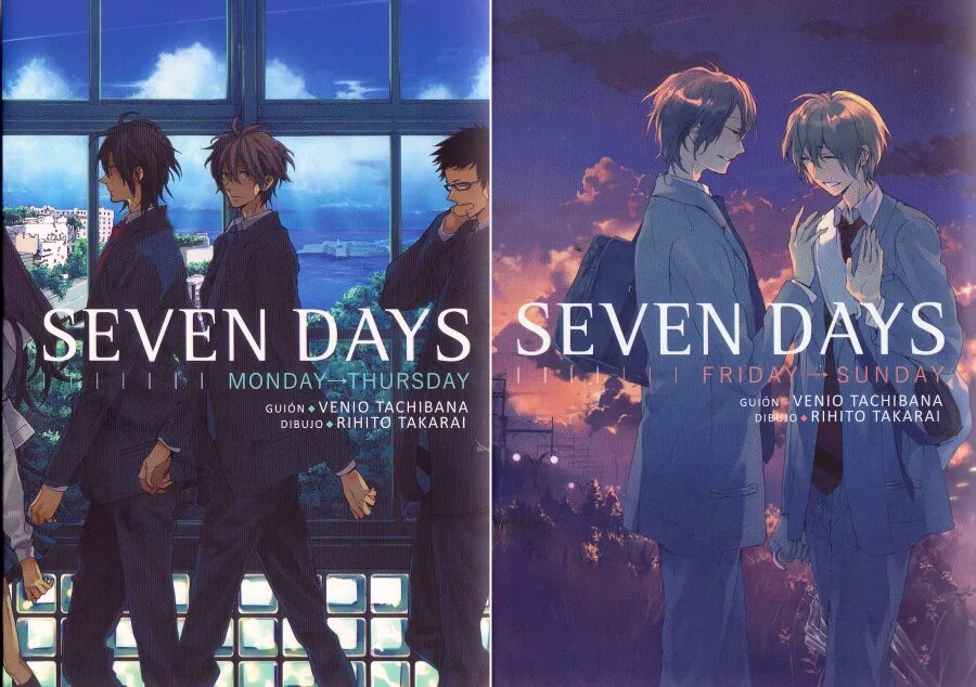 Seven night s at school. Seven Days: Anata to Sugosu Nanokakan. Семь дней Такараи Рихито. Журнал Севен дейс. Семь дней Манга.