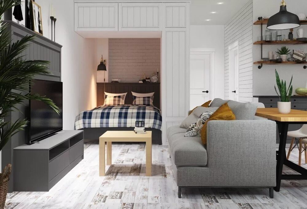 Однушка студия 30 кв. Интерьер квартиры 30кв. М. Планировка однокомнатной студии 30 кв. М.