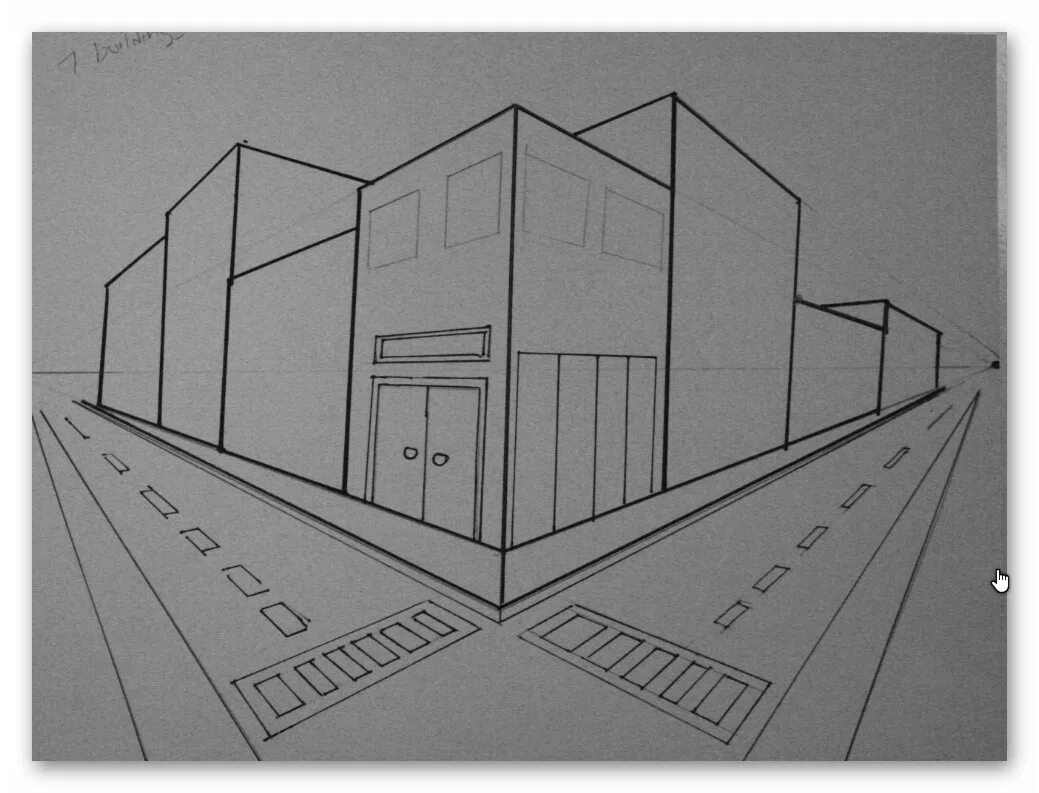 Как сделать чертеж города Pin on Perspective One point perspective, Perspective art, Perspective drawing
