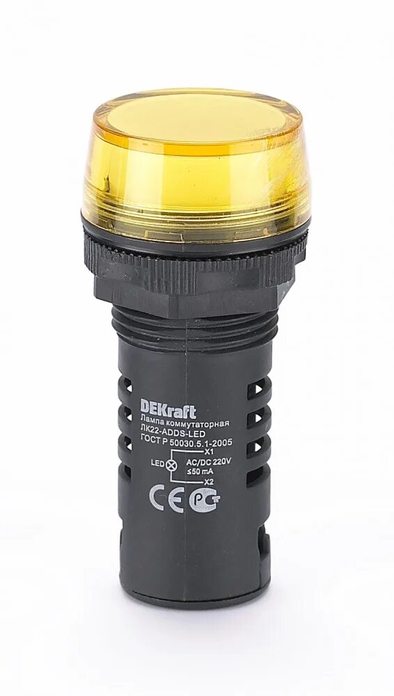 ЛK-22 желтая лампа led коммутаторная adds d=22мм 220в AC/DC DEKRAFT. Лампа adds 22мм led 220в AC/DC ЛK-22 зел. Лампа индикаторная в сборе Schneider Electric 25120dek. Лк22-adds-Yel-led.