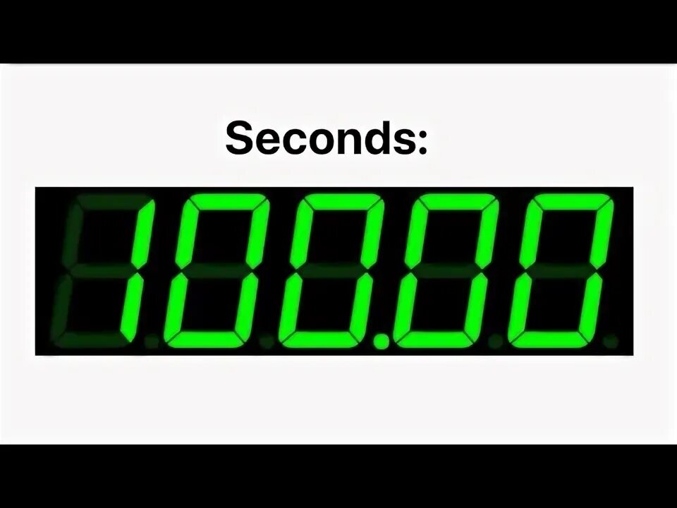 100 seconds timer. 100 seconds timer